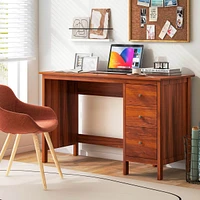 48" Home Office Desk with 3 Drawers Computer Desk Pc Laptop Workstation