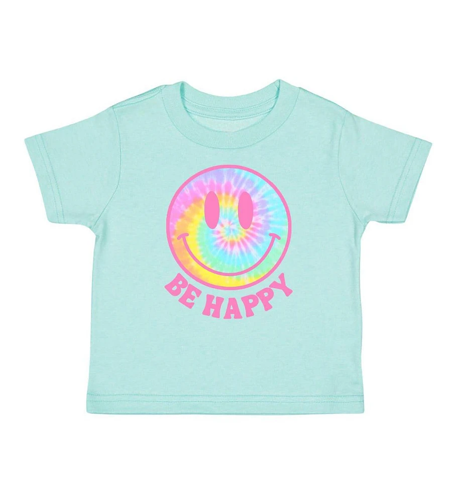 Sweet Wink Toddler Girls Be Happy Short Sleeve T-Shirt