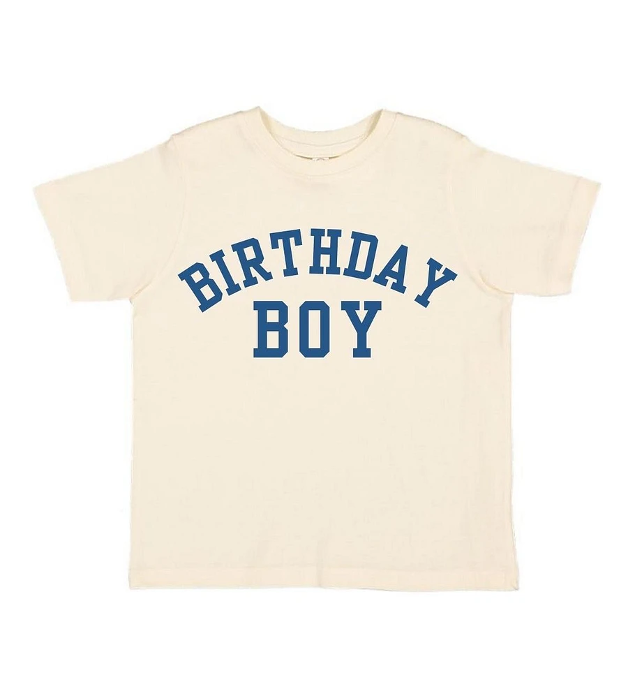 Sweet Wink Toddler Boys Birthday Varsity Short Sleeve T-Shirt