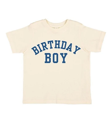 Sweet Wink Toddler Boys Birthday Varsity Short Sleeve T-Shirt