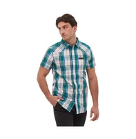 Bench Dna Men's Stavo Short Sleeve Check Shirt