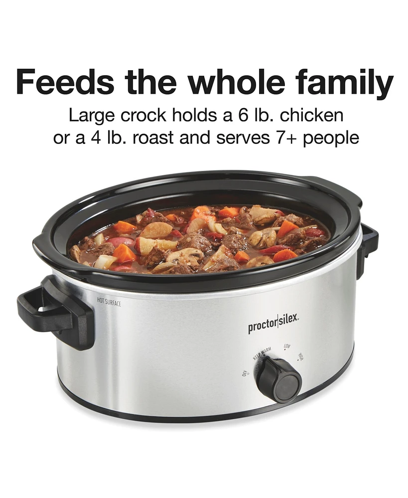 Proctor Silex 6 Quart Double-Dish Slow Cooker