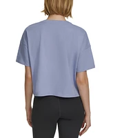 Calvin Klein Performance Women's Cotton Raised Logo Cropped T-Shirt