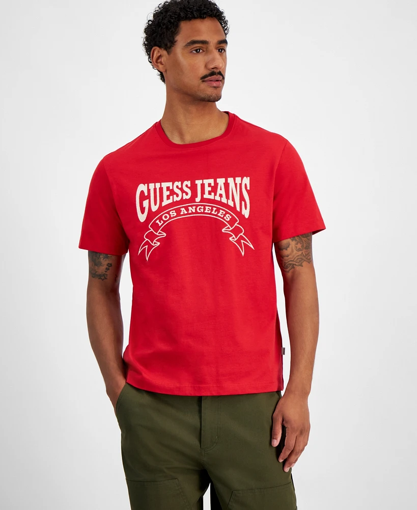 Guess Jeans Men's Short Sleeve Logo Graphic T-Shirt