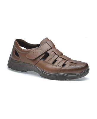 Pazstor Men's Premium Comfort Leather Closed Toe Sandals John