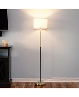 Brightech Emery 60" Led Standing Floor Lamp with White Drum Shade