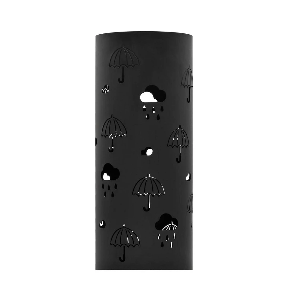 vidaXL Umbrella Stand Umbrellas Steel Black