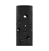 vidaXL Umbrella Stand Umbrellas Steel Black
