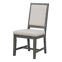 5-Piece Dining Set Extendable Round Table And 4 Upholstered Chairs Farmhouse Dining Set