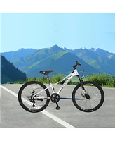 Streamdale Furniture Mountain Bike For Girls And Boys Mountain 24 Inch Shimano 7-Speed Bike