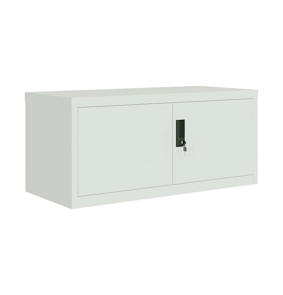 vidaXL File Cabinet Light Gray 35.4"x15.7"x15.7" Steel