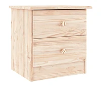 vidaXL Bedside Cabinet Alta 16.1"x13.8"x16.1" Solid Wood Pine