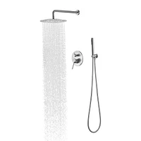 Streamdale Furniture Shower System, Wall Mounted Shower Faucet Set For Bathroom With High Pressure 10 Stainless