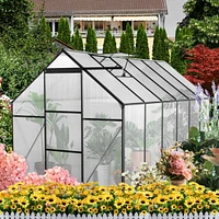 All-Season Heavy Duty 6x12 Ft Greenhouse With Aluminum Base