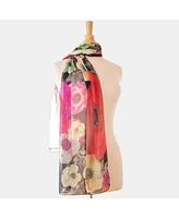 Campo de' Fiori - Long Sheer Silk Scarf for Women