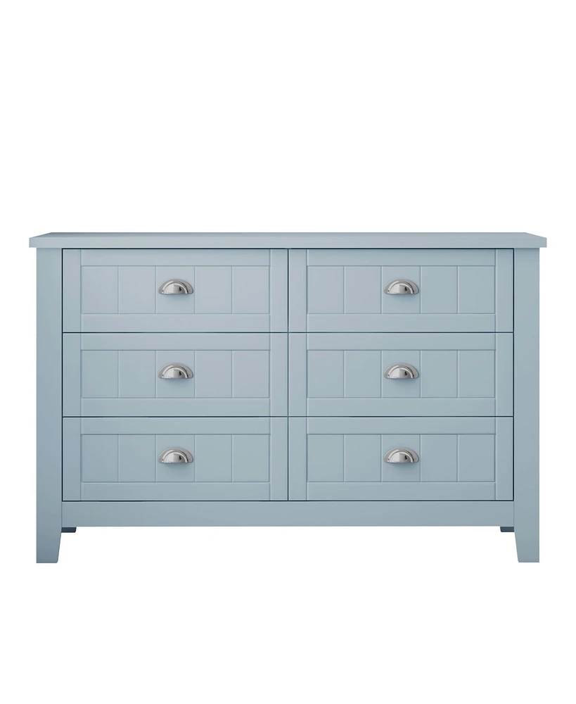 Streamdale Furniture Blue-gray retro-style cabinet for dining/living/kitchen