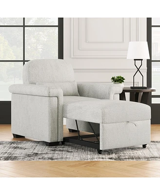 Streamdale Furniture 3-in-1 Sleeper Chair Sofa Bed with Adjustable Backrest