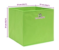 vidaXL Storage Boxes 4 pcs 12.6"x12.6"x12.6" Fabric