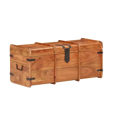 vidaXL Storage Chest 35.4"x15.7"x15.7" Solid Acacia Wood