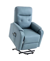 Streamdale Furniture Electric Power Lift Massage Chair with Heating - Squirrel Grey