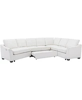 Simplie Fun Modern L-Shaped Sleeper Sofa with Usb Charging Port