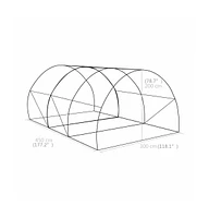 vidaXL Greenhouse145.3 ft² 177.2"x118.1"x78.7