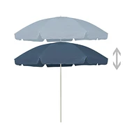 vidaXL Beach Umbrella Blue 118.1"