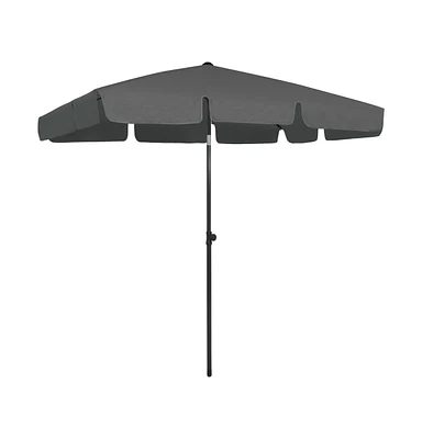 vidaXL Beach Umbrella Anthracite 78.7"x49.2"