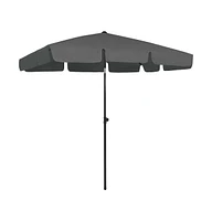 vidaXL Beach Umbrella Anthracite 78.7"x49.2"