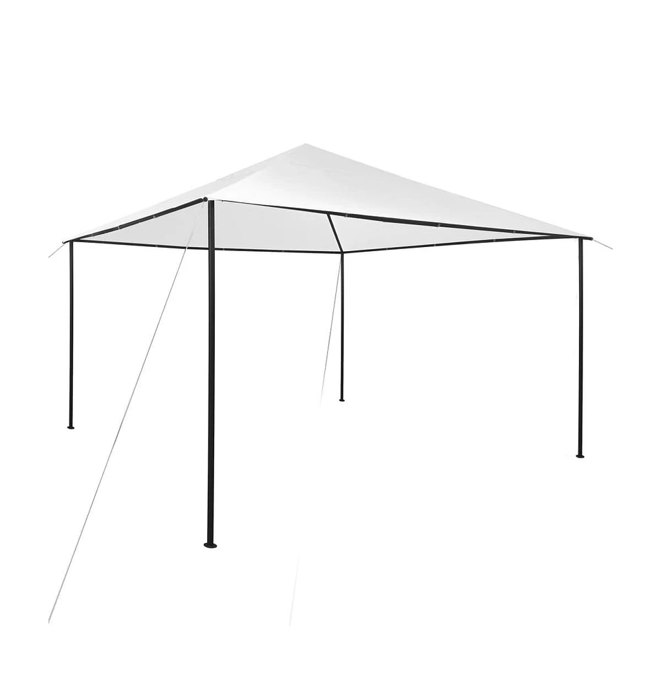 vidaXL Gazebo 13.1'x13.1'x9.8' White 0.6 oz/ft²