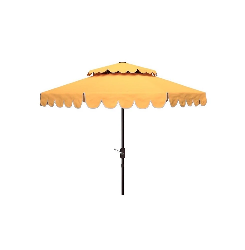 Safavieh Venice 9Ft Rnd Double Top Crank Umbrella