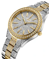 Jbw Women's Cristal Diamond (1/8 ct. t.w.) Watch in 18k Gold-plated Two Tone Stainless-steel Watch 38mm