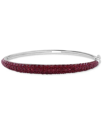 Effy Ruby Graduated Bangle Bracelet (5-1/20 ct. t.w.) Sterling Silver (Also available Pink Sapphire & Sapphire)