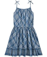 Polo Ralph Lauren Big Girls Plaid Cotton Madras Dress