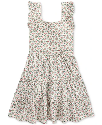 Polo Ralph Lauren Toddler and Little Girls Floral Ruffled Cotton Jersey Dress