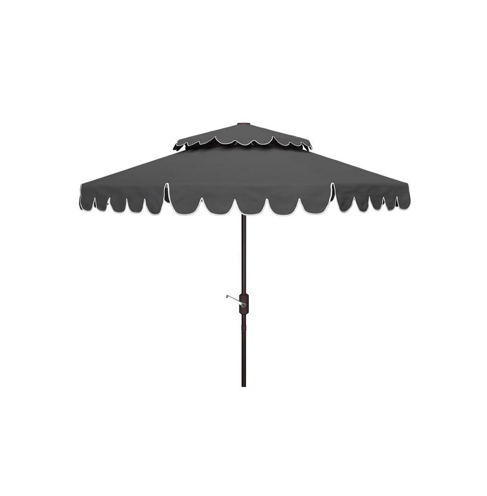 Safavieh Venice 9Ft Rnd Double Top Crank Umbrella