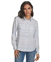 Calvin Klein Jeans Petite Classic Button-Front Shirt