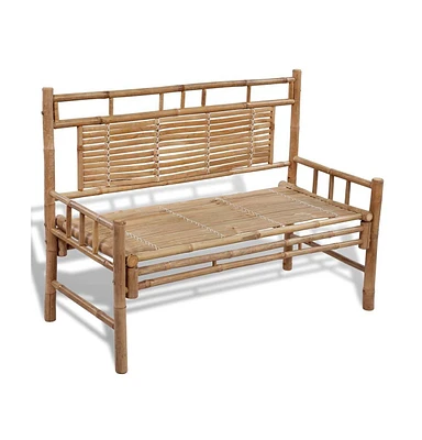 vidaXL Patio Bench 47.2" Bamboo