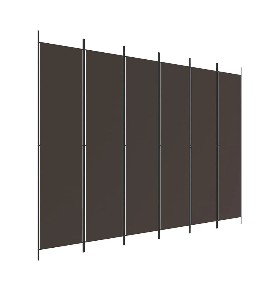 vidaXL 6-Panel Room Divider 118.1"x86.6" Fabric