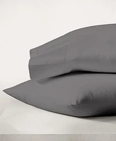 Purity Home 300 Thread Count Brushed Cotton Percale Pillowcase Pair