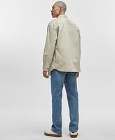 Mode of One Men's Relaxed-Fit Button-Down Twill Shirt, Created for Macy's