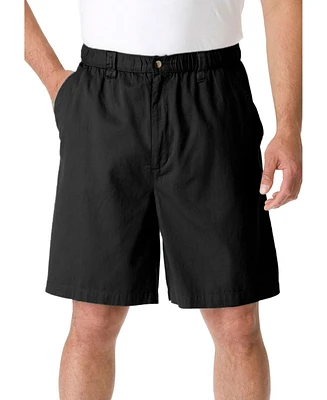 KingSize Big & Tall Knockarounds 8" Full Elastic Plain Front Shorts