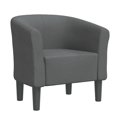 vidaXL Tub Chair Dark Gray Fabric