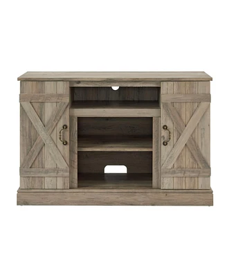 Streamdale Furniture Farmhouse Tv Stand with Open/Closed Storage, 47" Wide