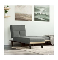 Chaise Longue Dark Gray Fabric