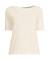 Lands' End Women's Supima Boatneck Top