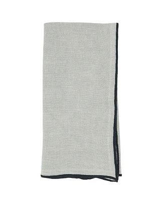 Saro Lifestyle Stonewashed Stitch Border Table Napkins Set of 4,20"x20"