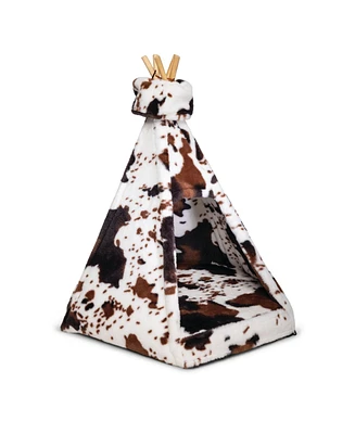 Clearly Loved Pets Modern Luxury Pet Teepee with Memory Foam