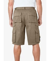 Boulder Creek Big & Tall by KingSize Side-Elastic Stacked Cargo Pocket Shorts