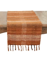 Saro Lifestyle Rustic Plaid Table Runner, 16"x72"